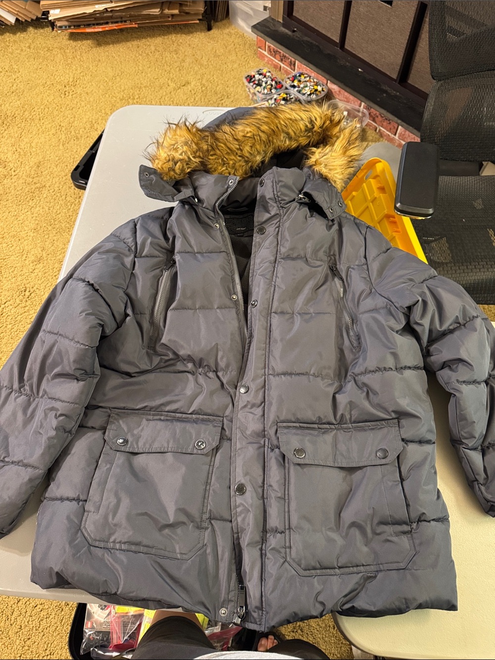 Women’s Steven Madden 2XL dark gray puffer coat